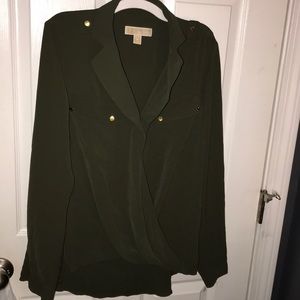 Green Michael Kors blouse